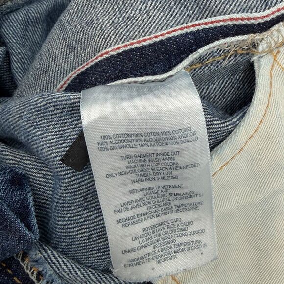 Ralph Lauren RRL Double RL Men's Slim Japanese Selvedge Denim Rigid Jeans 32x34 - Picture 10 of 16